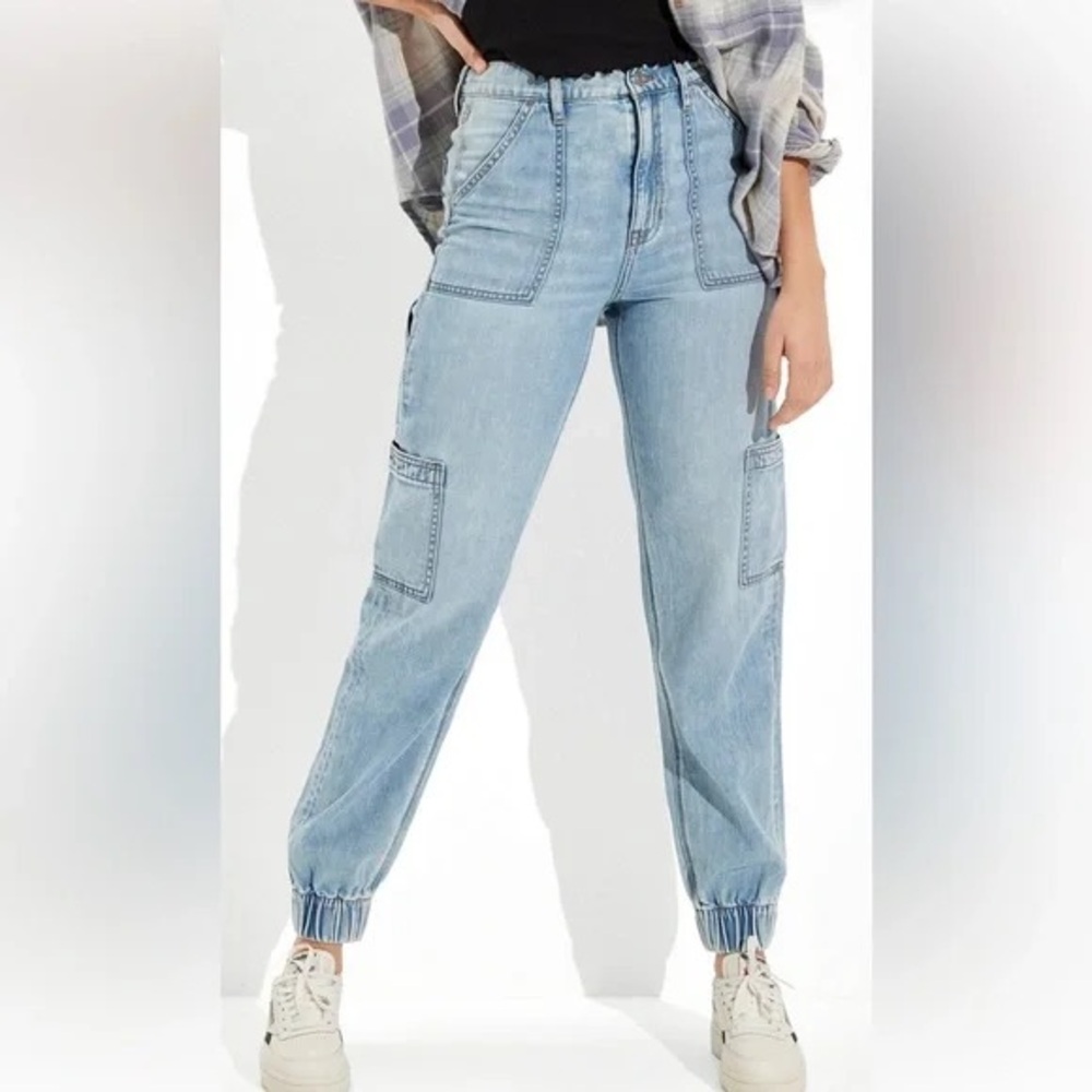 Denim joggers